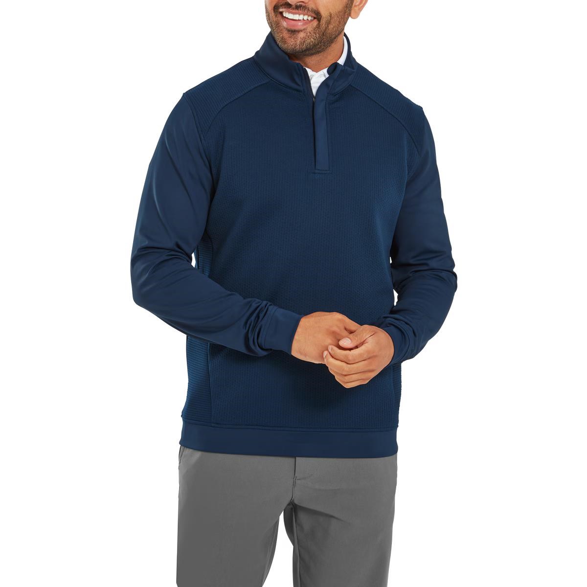 Footjoy ThermoSeries Ottoman Midlayer pánská mikina, modrá