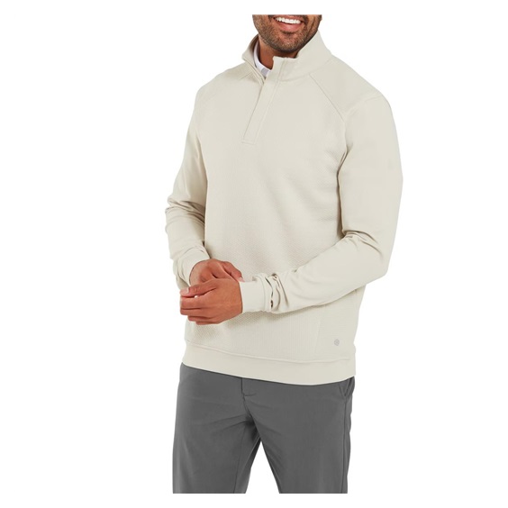 Footjoy ThermoSeries Ottoman Midlayer pánská mikina, stone