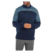 FootJoy ThermoSeries Jacquard Midlayer pánská mikina, navy slate