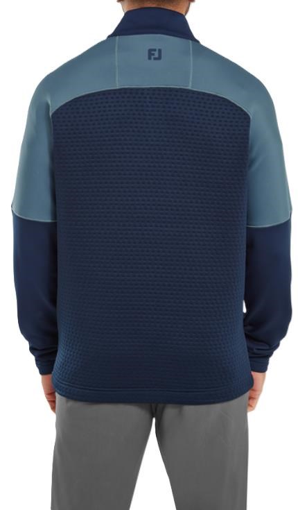 FootJoy ThermoSeries Jacquard Midlayer pánská mikina, navy slate