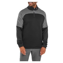 FootJoy ThermoSeries Jacquard Midlayer pánská mikina, černo/šedá