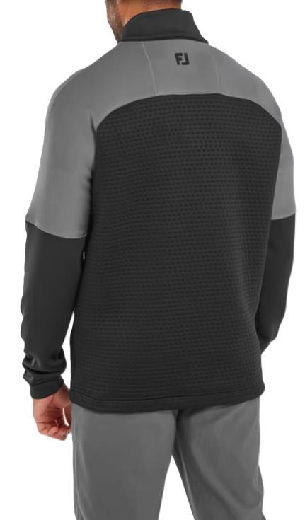 FootJoy ThermoSeries Jacquard Midlayer pánská mikina, černo/šedá