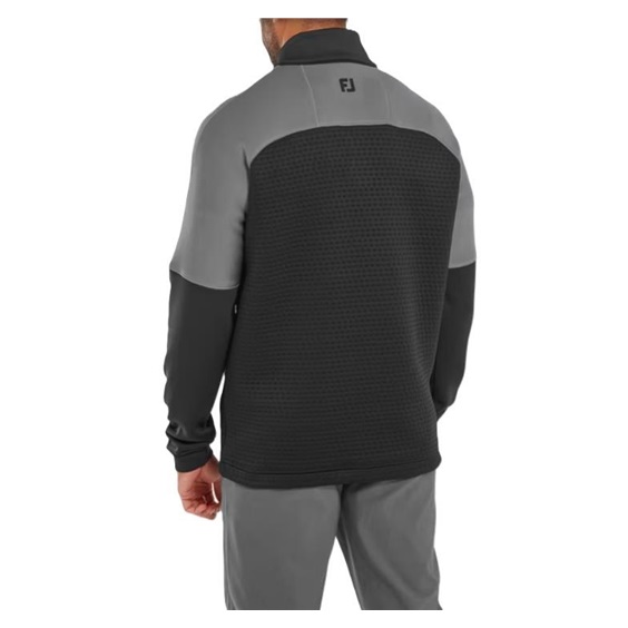 FootJoy ThermoSeries Jacquard Midlayer pánská mikina, černo/šedá