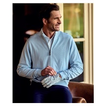 FootJoy Drirelease Full-Zip Lined pánský svetr, skyway