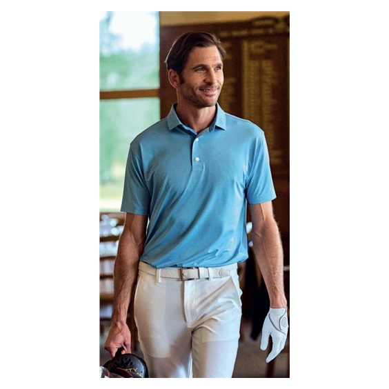 FootJoy Deco Diamond Print pánské polo, modré