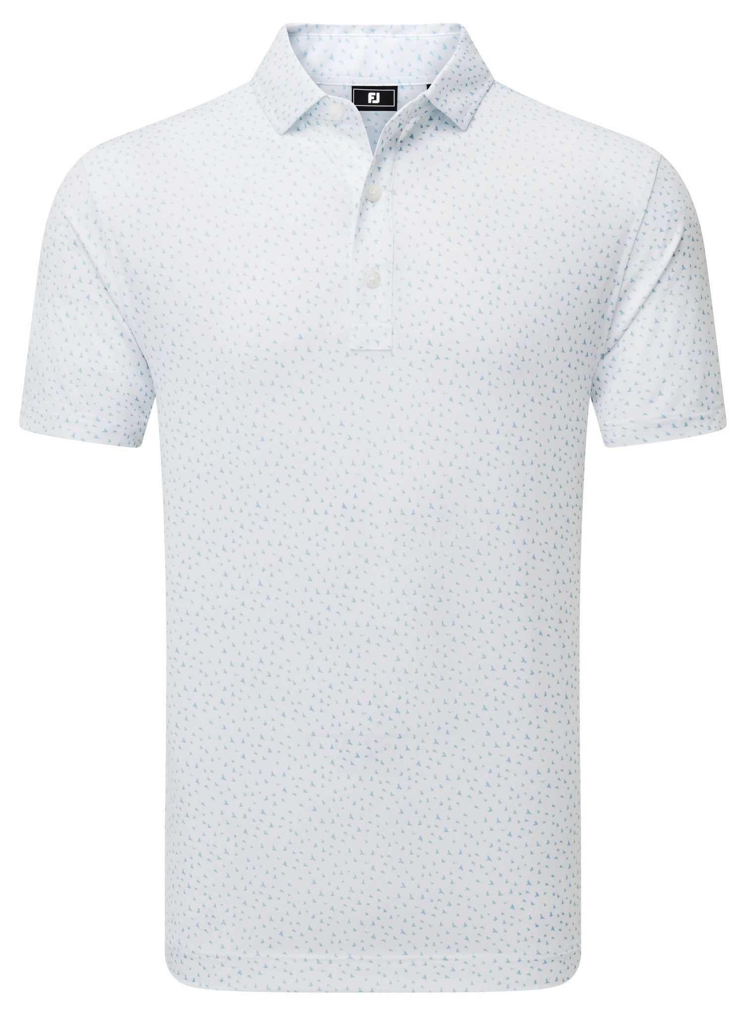 FootJoy BIRD PRINT pánské polo, bílé