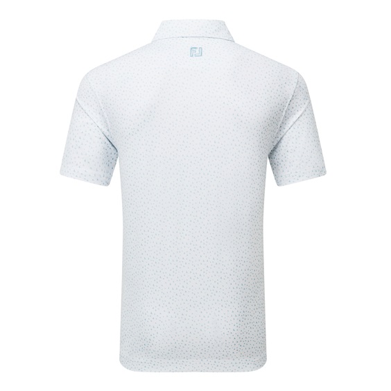 FootJoy BIRD PRINT pánské polo, bílé