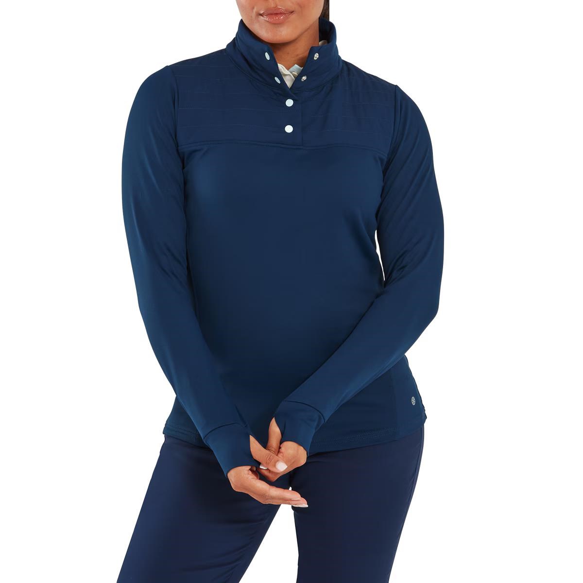 FootJoy ThermoSeries Hybrid Popover dámská mikina, modrá
