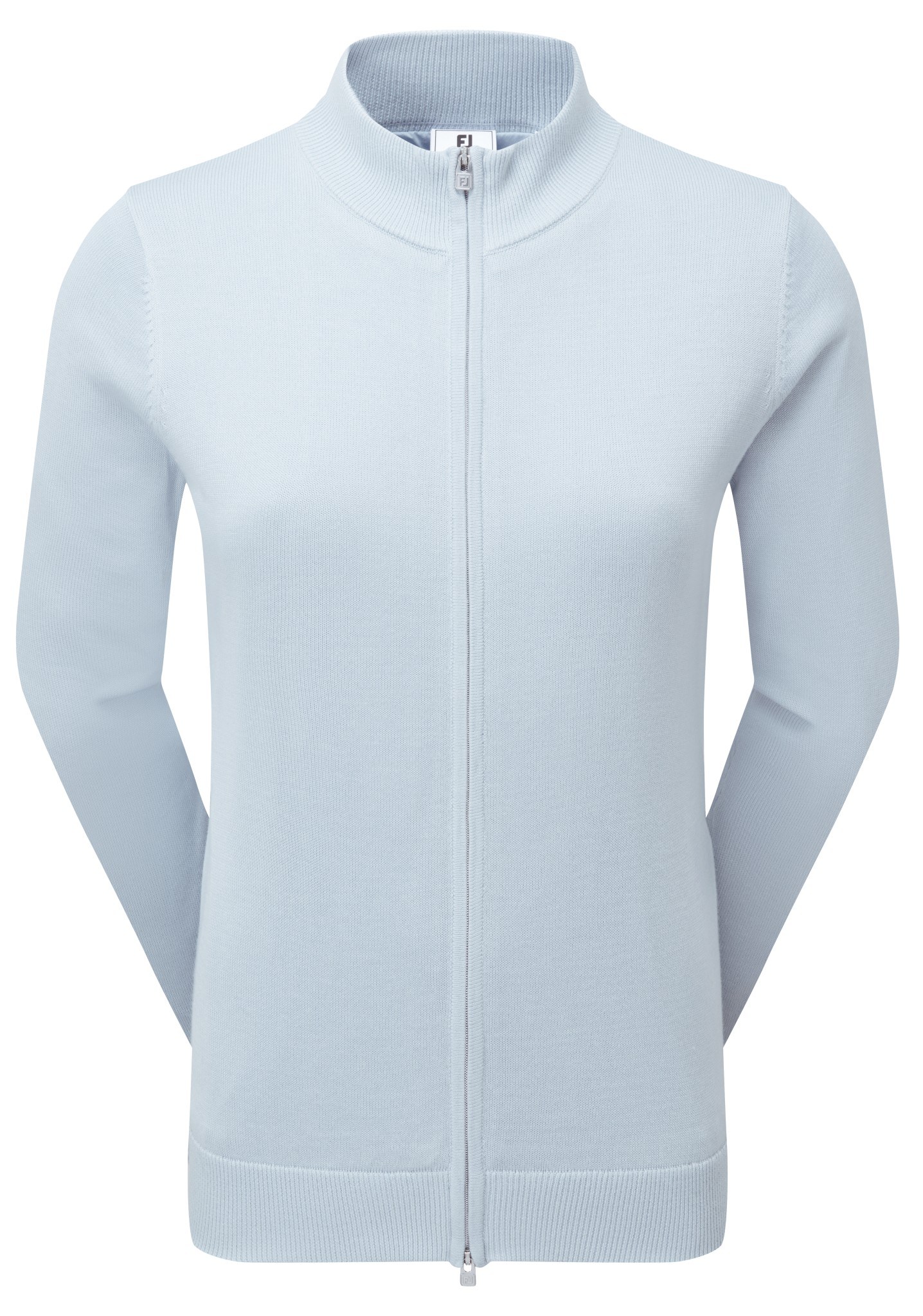 FootJoy Drirelease Full-Zip Lined dámský svetr, ice blue