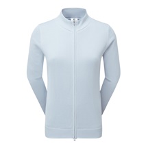 FootJoy Drirelease Full-Zip Lined dámský svetr, ice blue