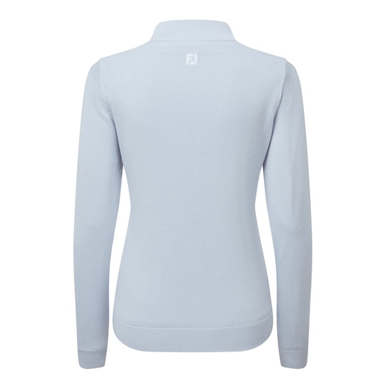 FootJoy Drirelease Full-Zip Lined dámský svetr, ice blue