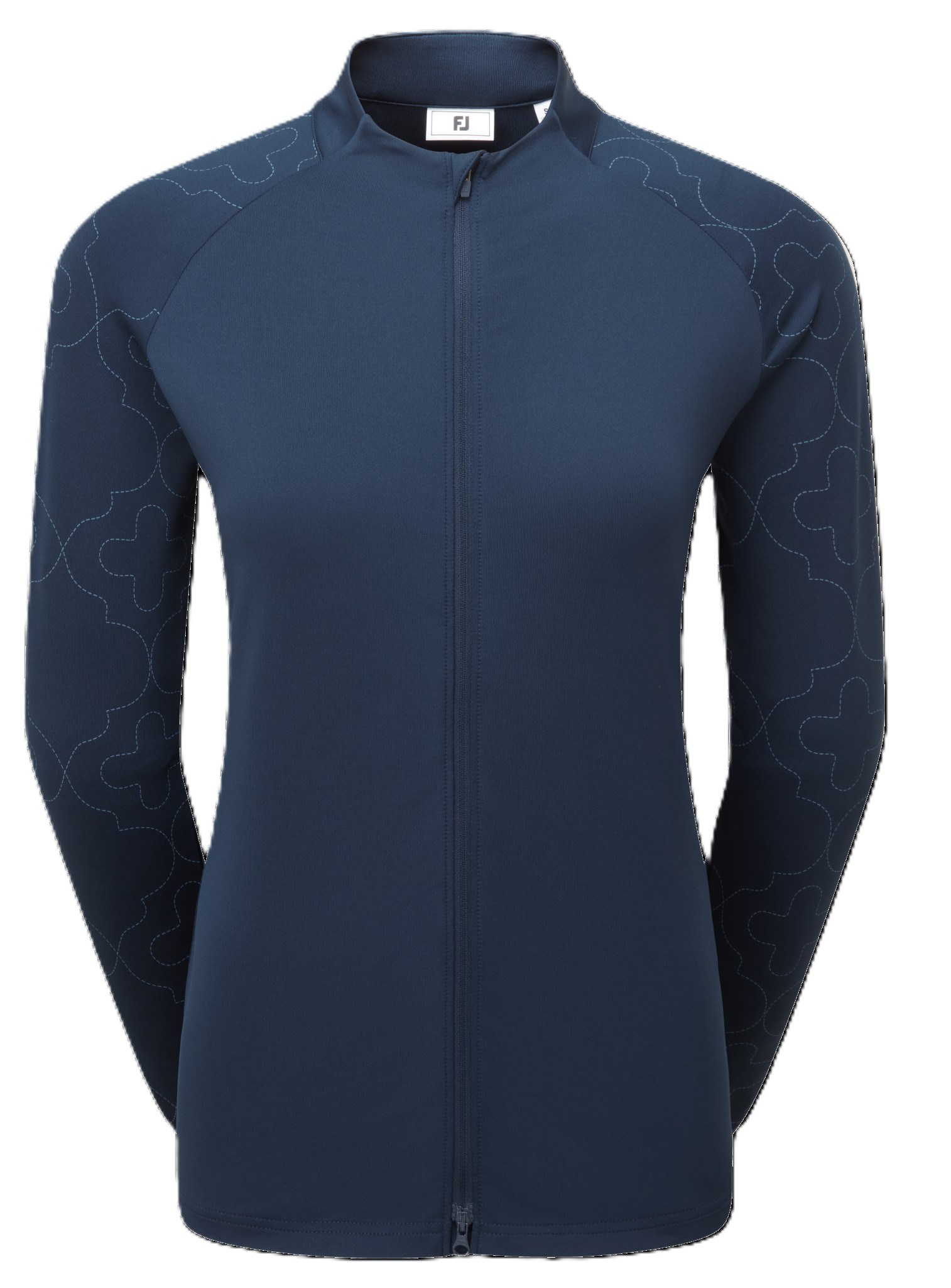 Midlayer Full Zip Printed Sleeve dámská mikina, modrá