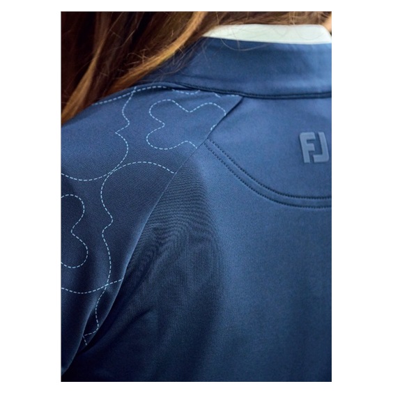 Midlayer Full Zip Printed Sleeve dámská mikina, modrá