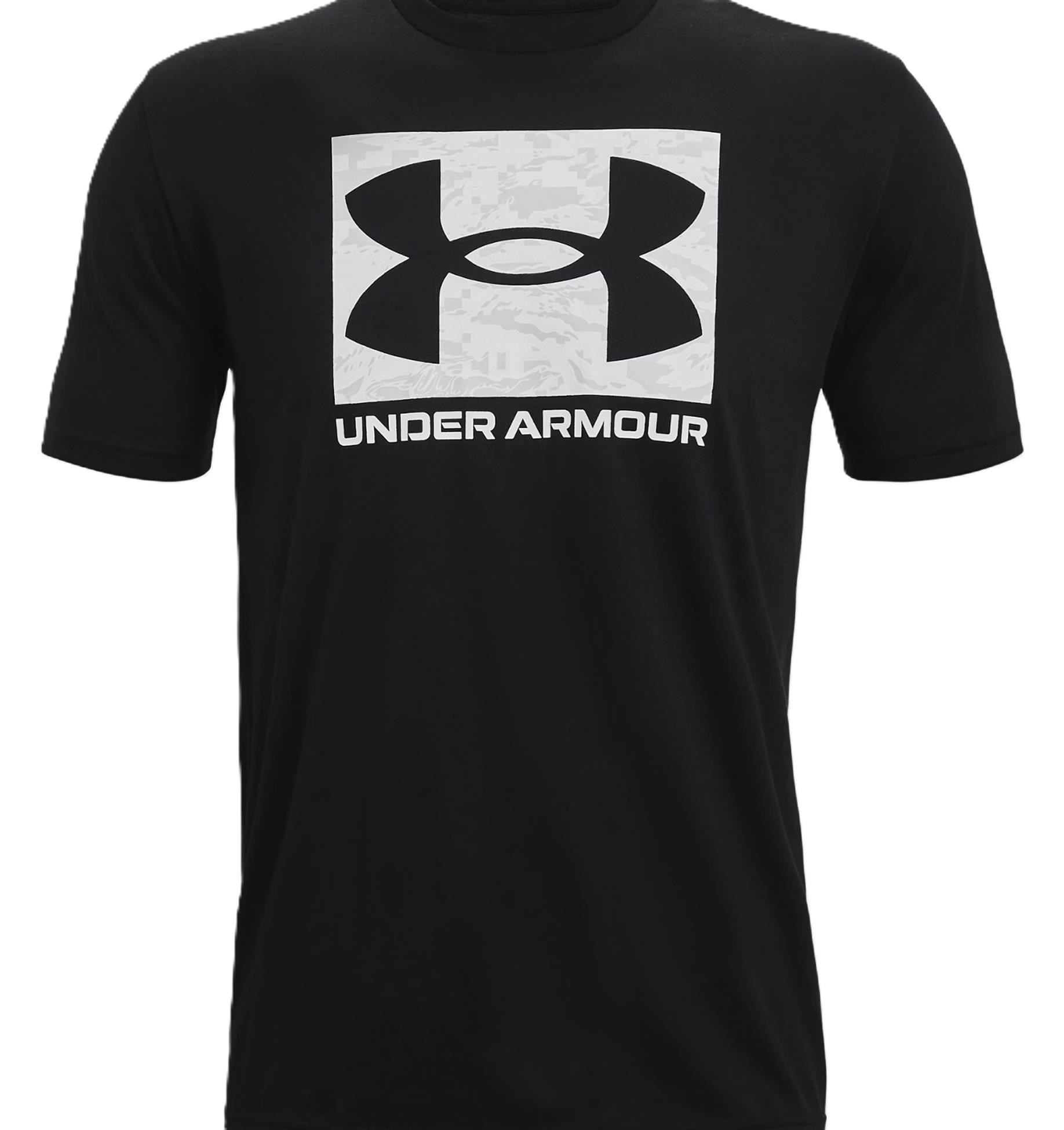 Under Armour ABC Camo Boxed Logo SS pánské tričko, černé