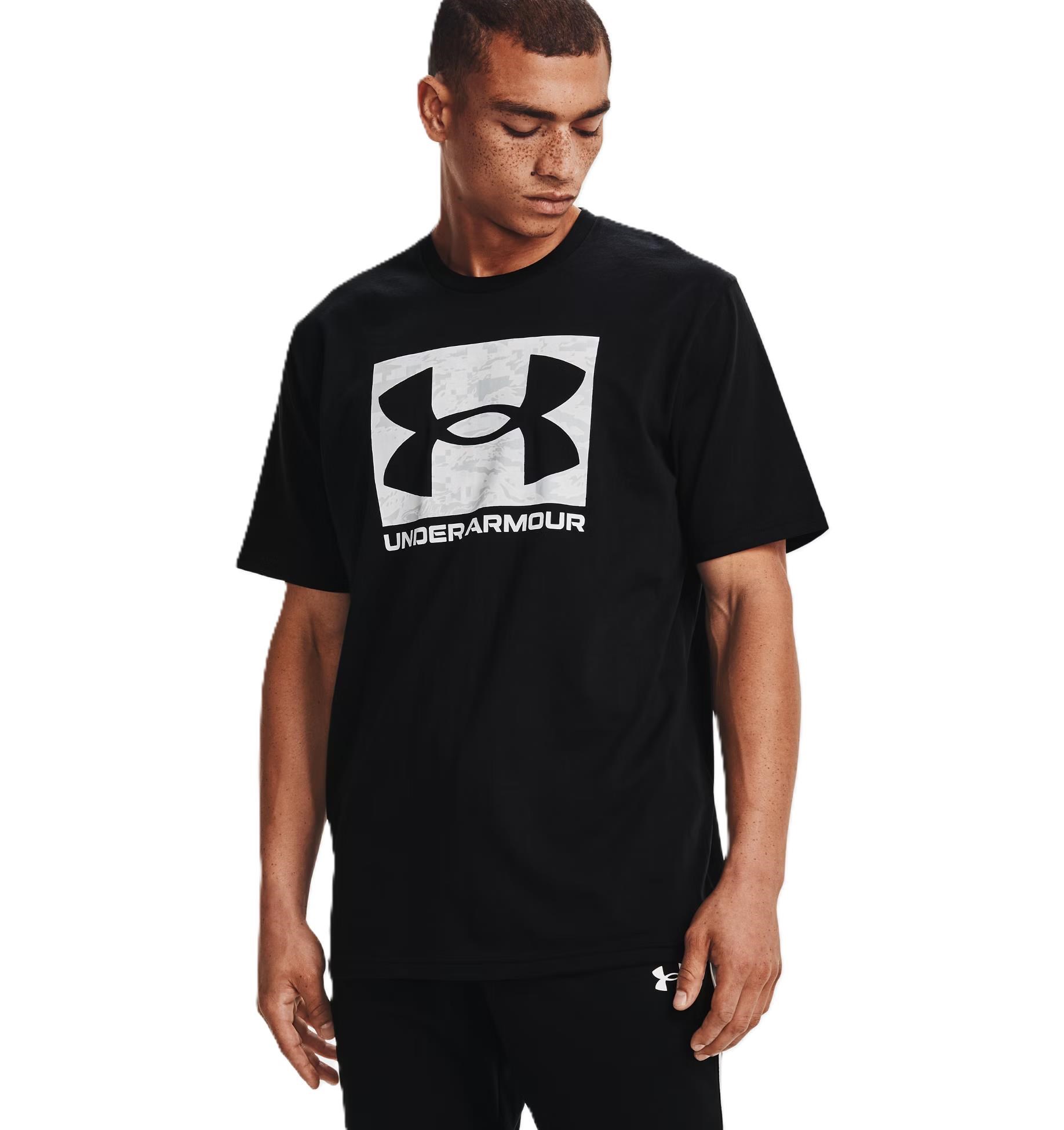 Under Armour ABC Camo Boxed Logo SS pánské tričko, černé