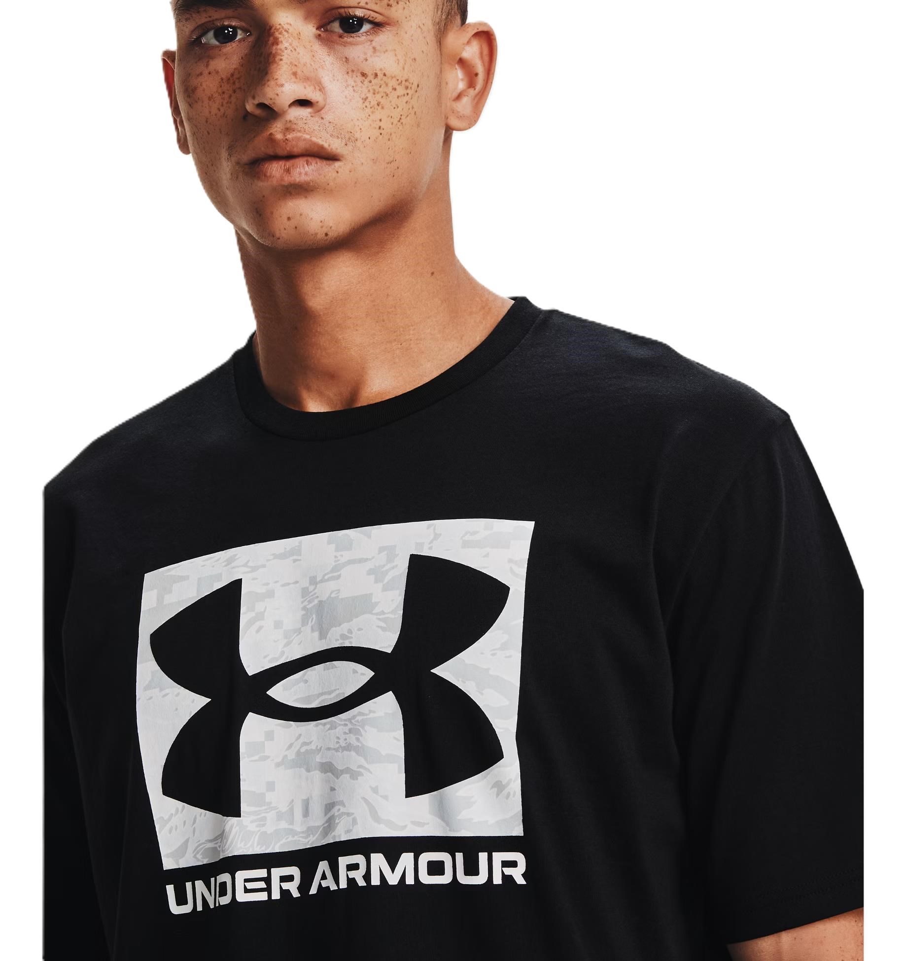 Under Armour ABC Camo Boxed Logo SS pánské tričko, černé