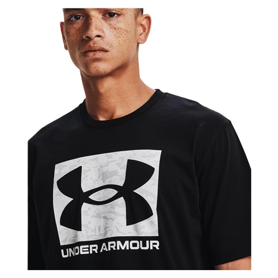 Under Armour ABC Camo Boxed Logo SS pánské tričko, černé