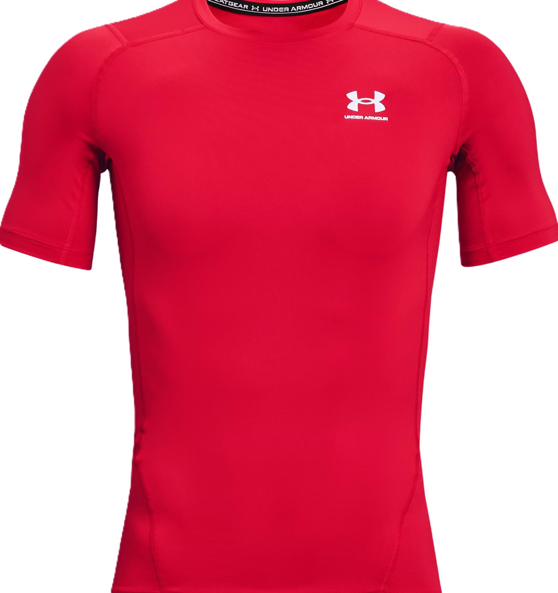 Under Armour HeatGear pánský kompresní top, červený