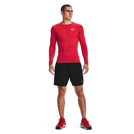 Under Armour HeatGear Comp pánský kompresní top, červený