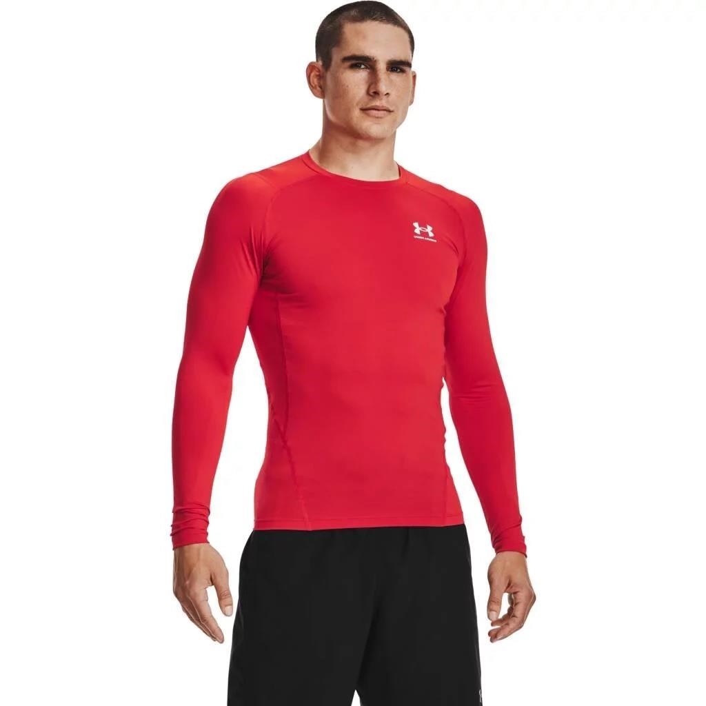 Under Armour HeatGear Comp pánský kompresní top, červený