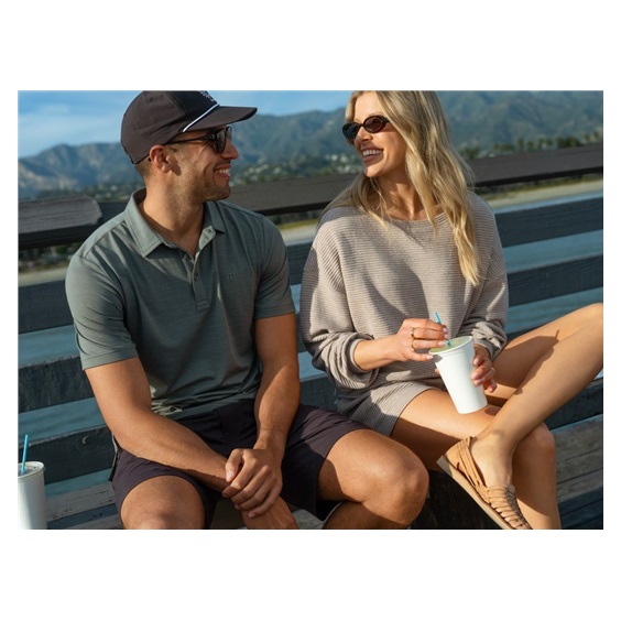 Travis Mathew The Heater pánské polo, balsam green