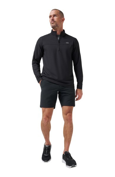 Travis Mathew Wanderlust quater zip pánská bunda, černá