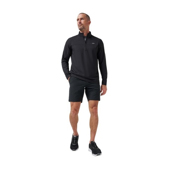 Travis Mathew Wanderlust quater zip pánská bunda, černá