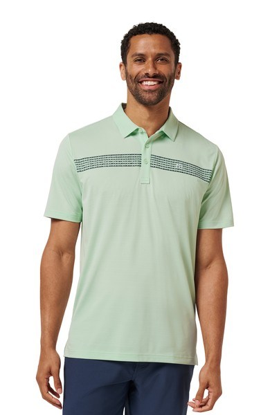 Travis Mathew River Boat pánské polo, aqua foam