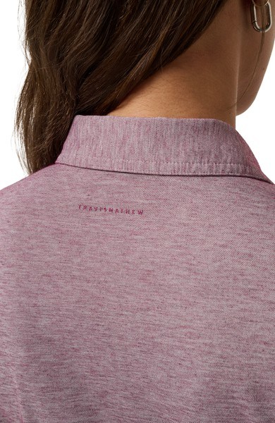 Travis Mathew Featherweight Active dámské polo, heather damson