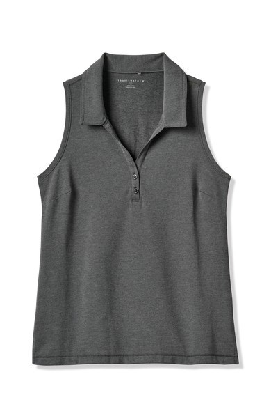 Travis Mathew Featherweight Active dámské polo bez rukávů, černé