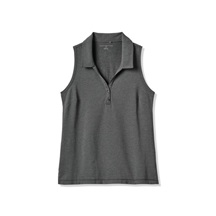 Travis Mathew Featherweight Active dámské polo bez rukávů, černé