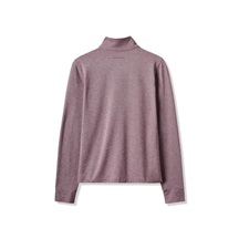 Travis Mathew Featherweightt Active zip long sleeve dámské polo, heather damson