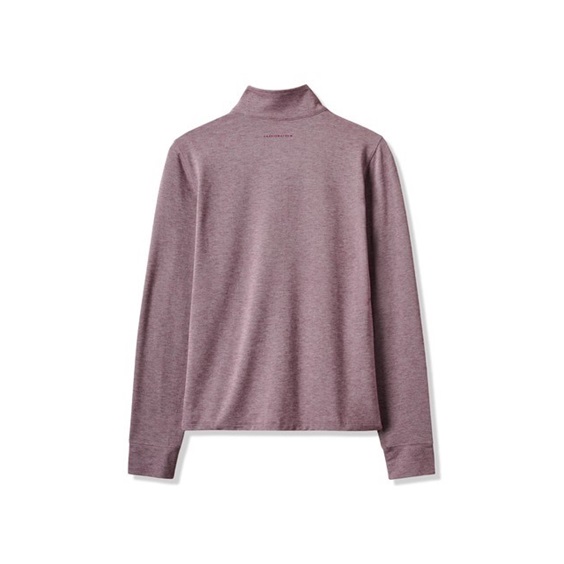 Travis Mathew Featherweightt Active zip long sleeve dámské polo, heather damson