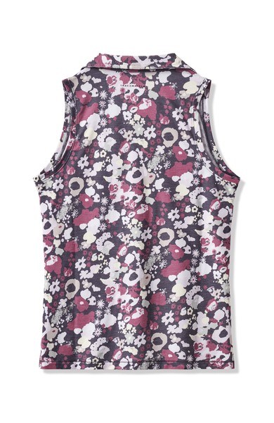 Travis Mathew Featherweight Printed Sleeveless polo bez rukávů, graystone floral multi