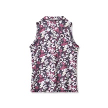 Travis Mathew Featherweight Printed Sleeveless polo bez rukávů, graystone floral multi