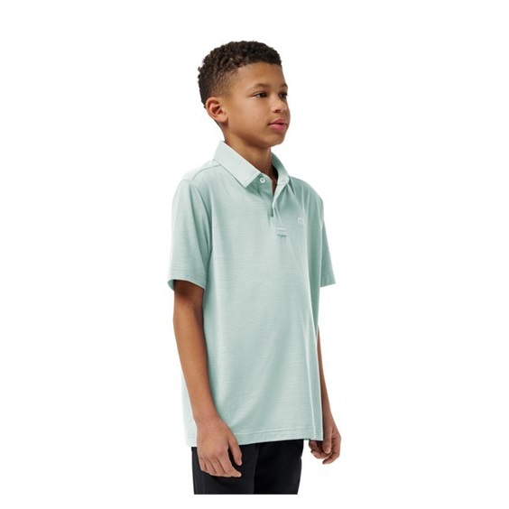Travis Mathew The Heater junior polo, eggshell blue