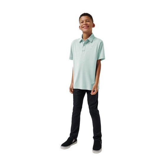 Travis Mathew The Heater junior polo, eggshell blue