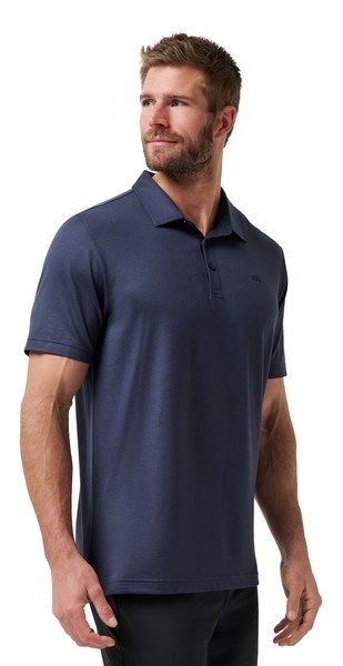 Travis Mathew Featherweight Performance pánské polo, total eclipse
