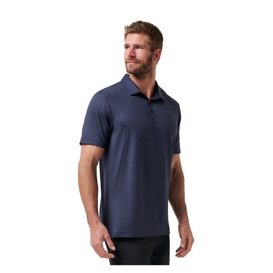 Travis Mathew Featherweight Performance pánské polo, total eclipse