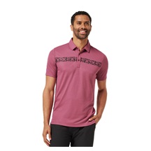 Travis Mathew Bungee Jump pánské polo, damson
