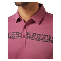 Travis Mathew Bungee Jump pánské polo, damson