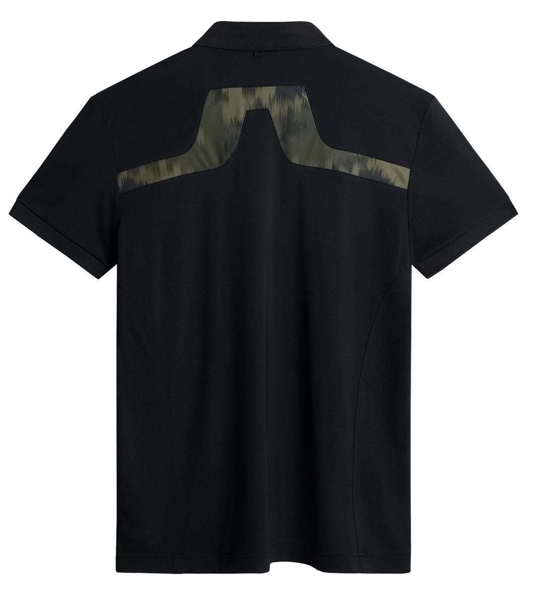 J.Lindeberg KV Print pánské polo, černé