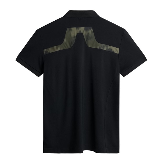 J.Lindeberg KV Print pánské polo, černé