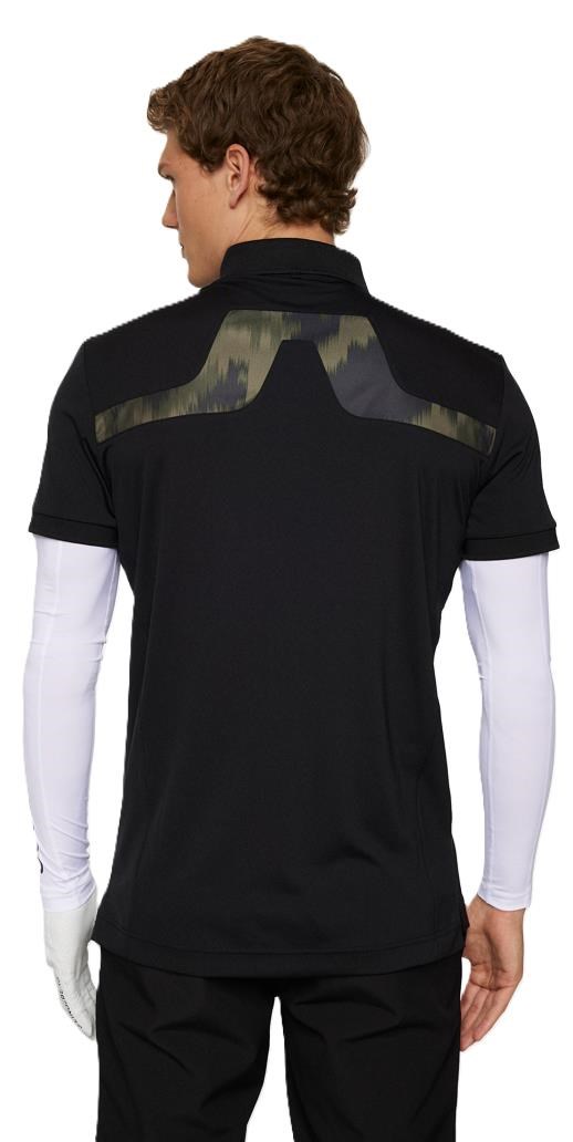 J.Lindeberg KV Print pánské polo, černé