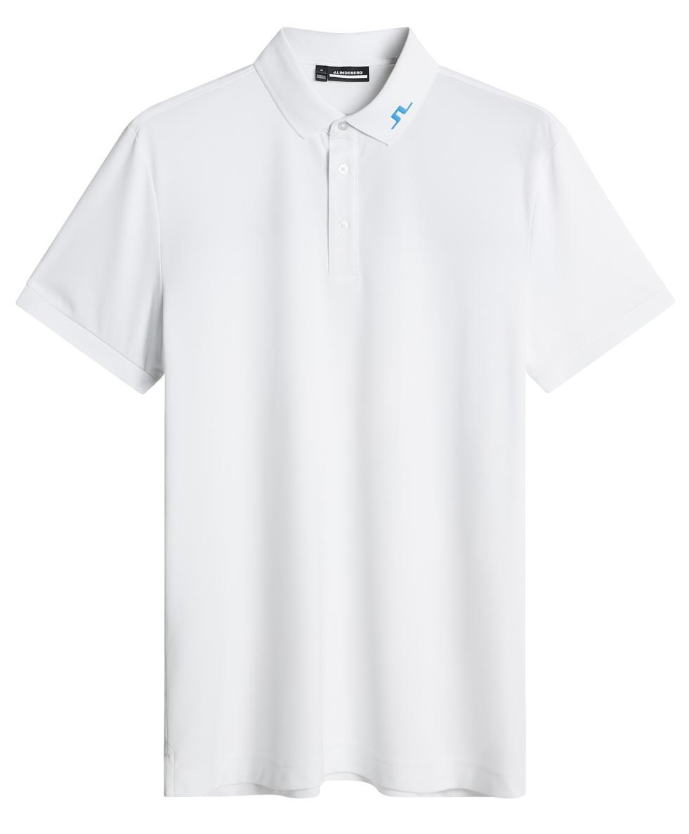 J.Lindeberg KV Print pánské polo, bílé
