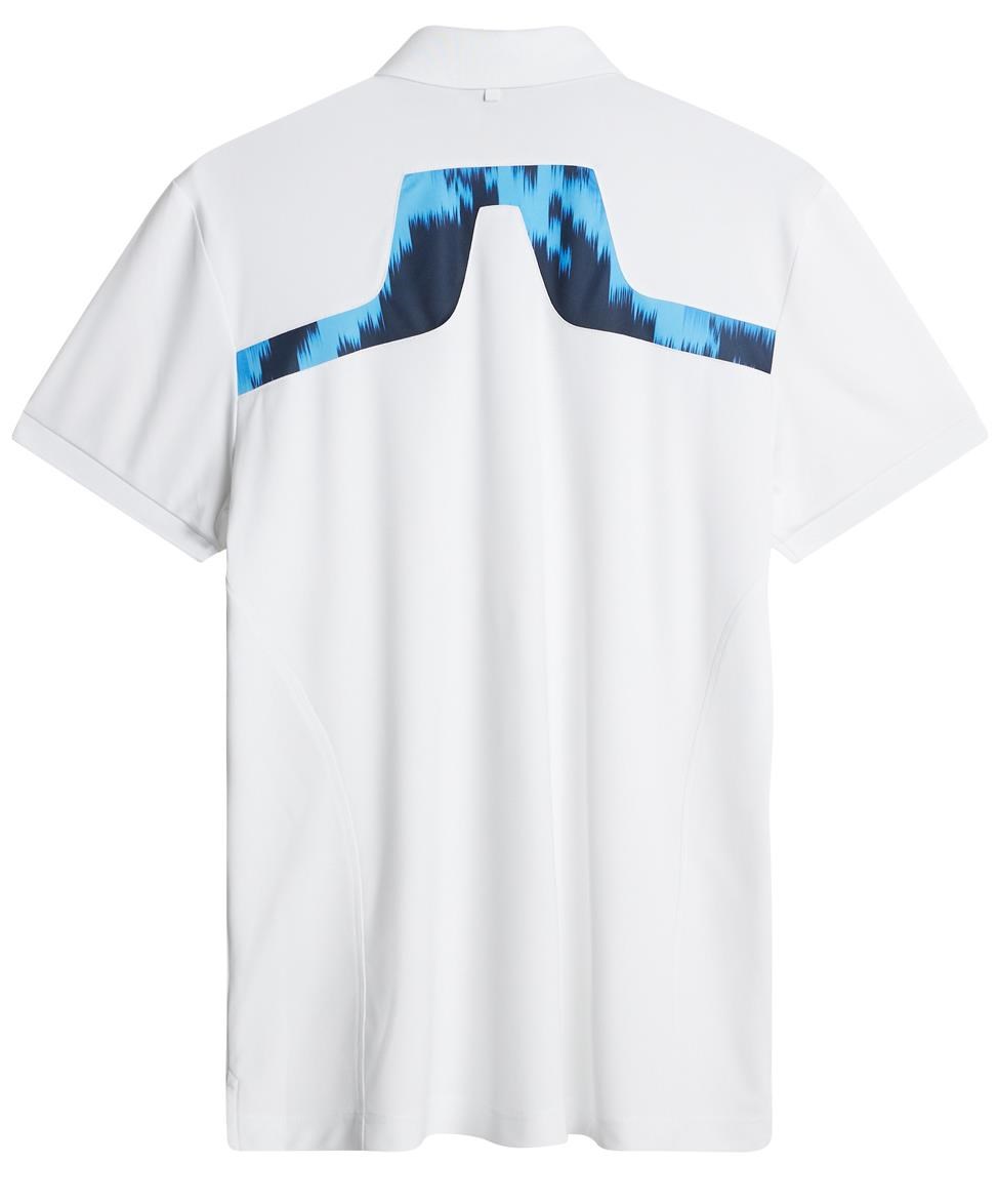 J.Lindeberg KV Print pánské polo, bílé