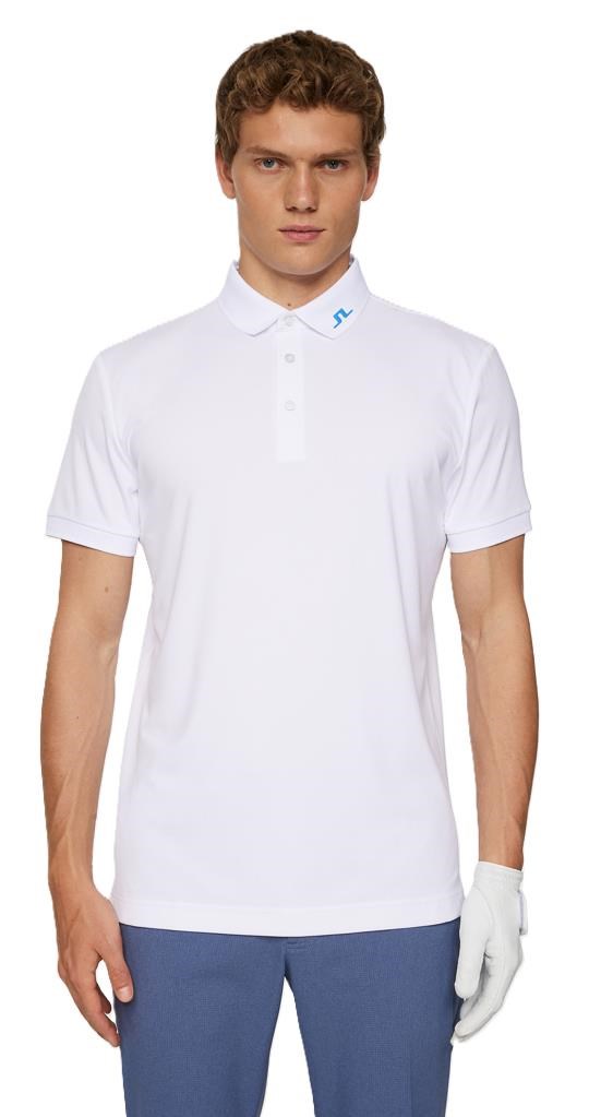 J.Lindeberg KV Print pánské polo, bílé