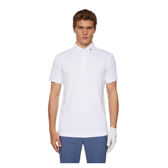 J.Lindeberg KV Print pánské polo, bílé