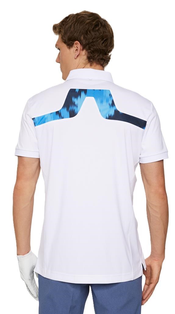 J.Lindeberg KV Print pánské polo, bílé