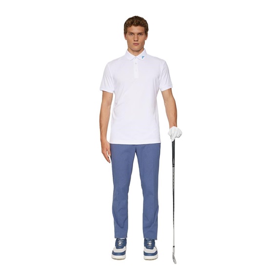 J.Lindeberg KV Print pánské polo, bílé